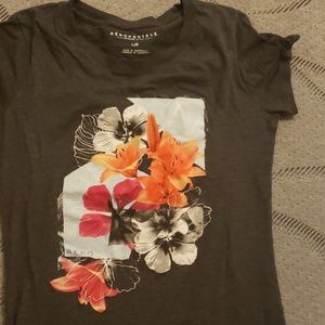 A floral short sleeve